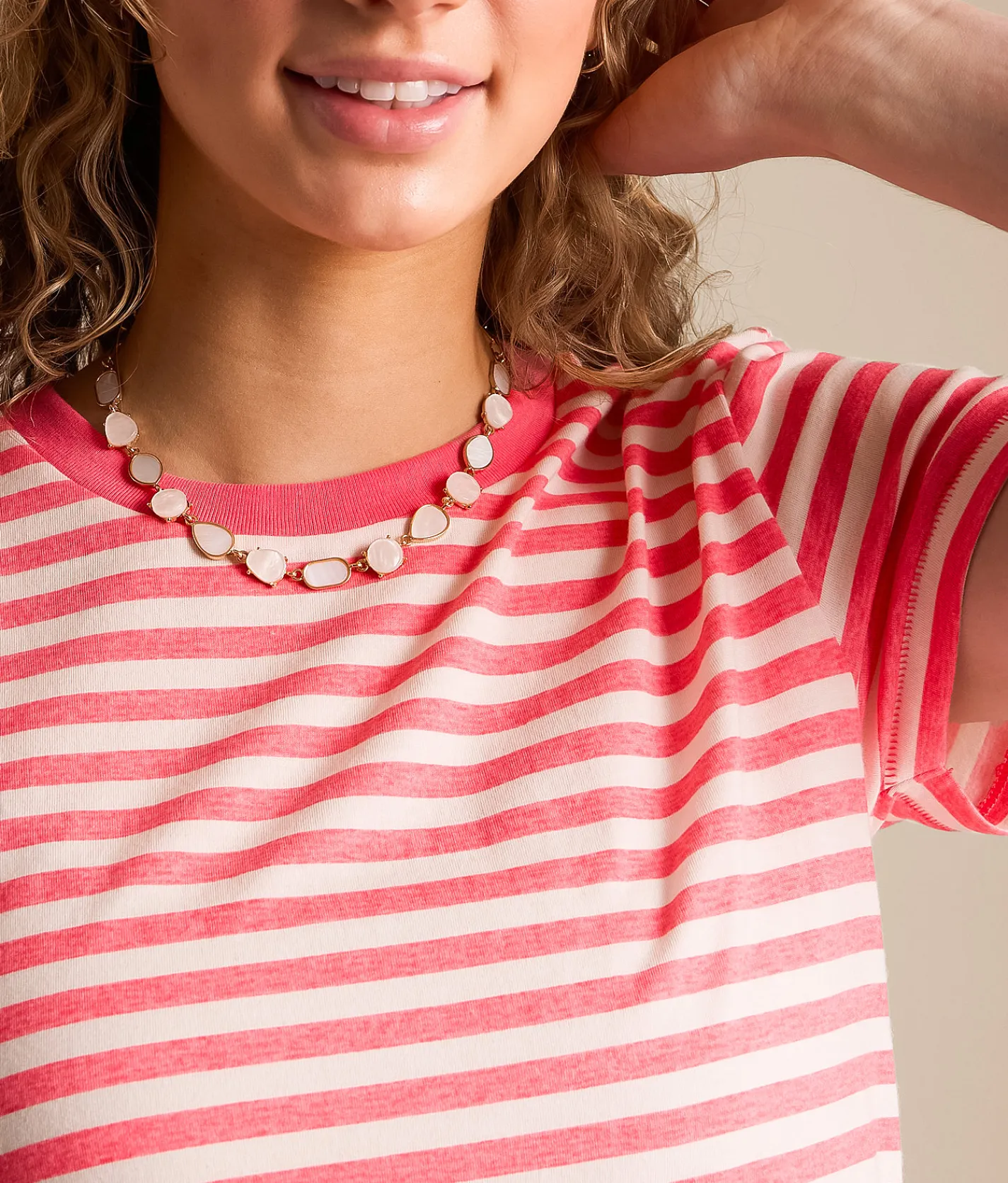 Tops | White Crow Abby Striped T-Shirt Paloma