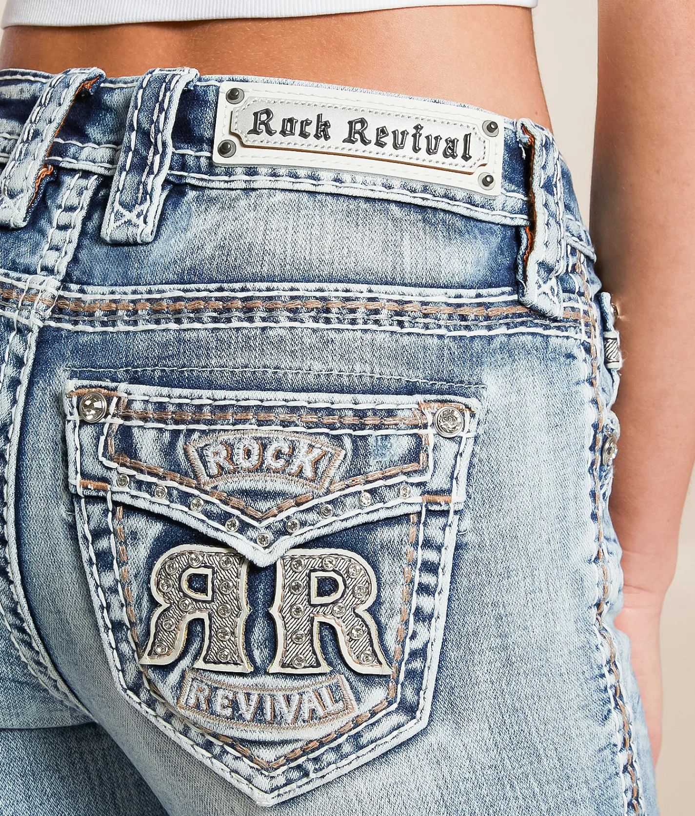 Rock Revival Abelia Mid-Rise Boot Stretch Jean Abelia MB200 Online