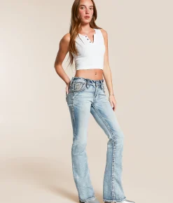 Rock Revival Abelia Mid-Rise Boot Stretch Jean Abelia MB200 Online