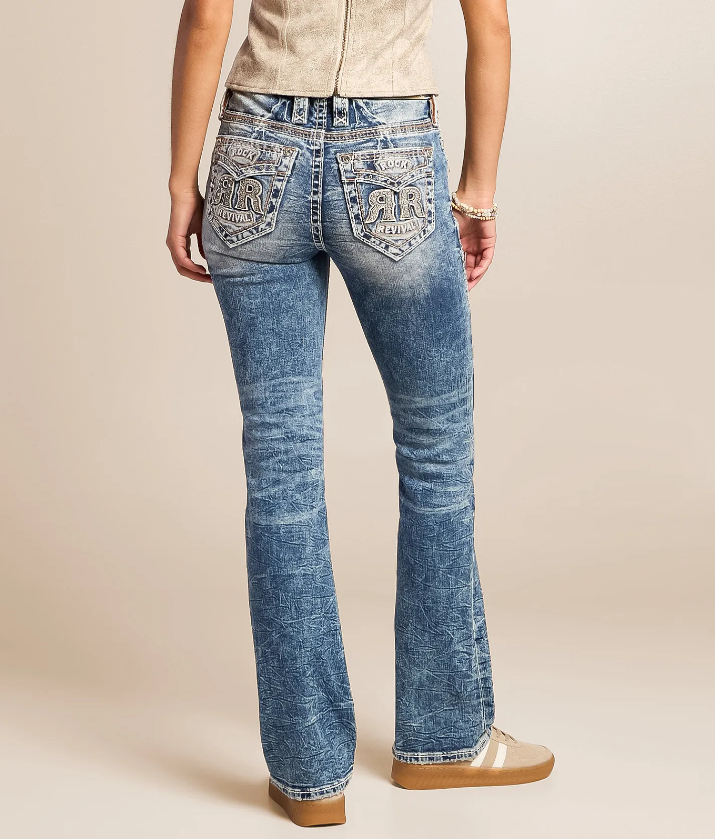 Jeans|Bottoms | Rock Revival Abelia Mid-Rise Tailored Boot Stretch Jean Abelia MT201