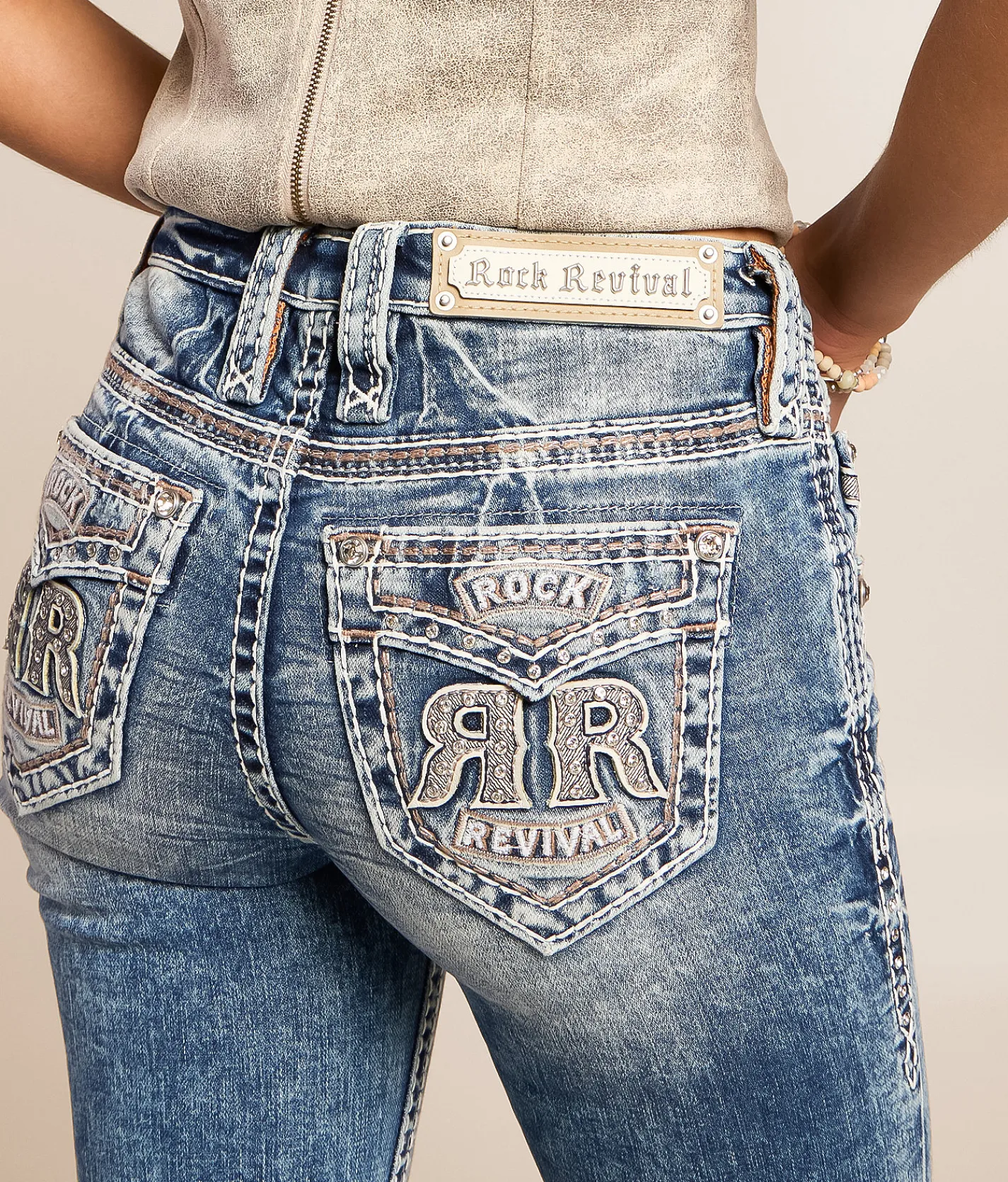 Jeans|Bottoms | Rock Revival Abelia Mid-Rise Tailored Boot Stretch Jean Abelia MT201
