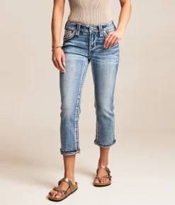 Rock Revival Abelia Universal Stretch Capri Jean Abelia NP202 Hot