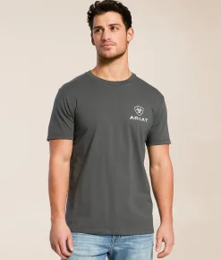 Graphic T-Shirts | Ariat Abilene Shield T-Shirt Dark Shadow