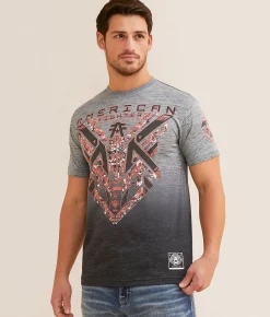 American Fighter Abo T-Shirt Heather Grey Discount