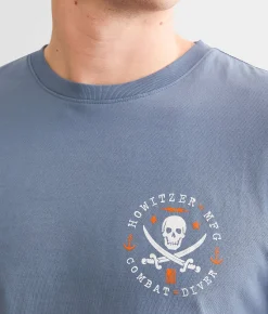 Howitzer Above & Below T-Shirt Steel Blue Hot