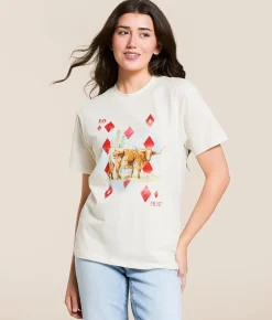 Tops | Ariat Aces Boyfriend T-Shirt Papyrus