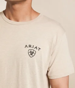 Ariat Aces High Bronc T-Shirt Brindle Heather Hot