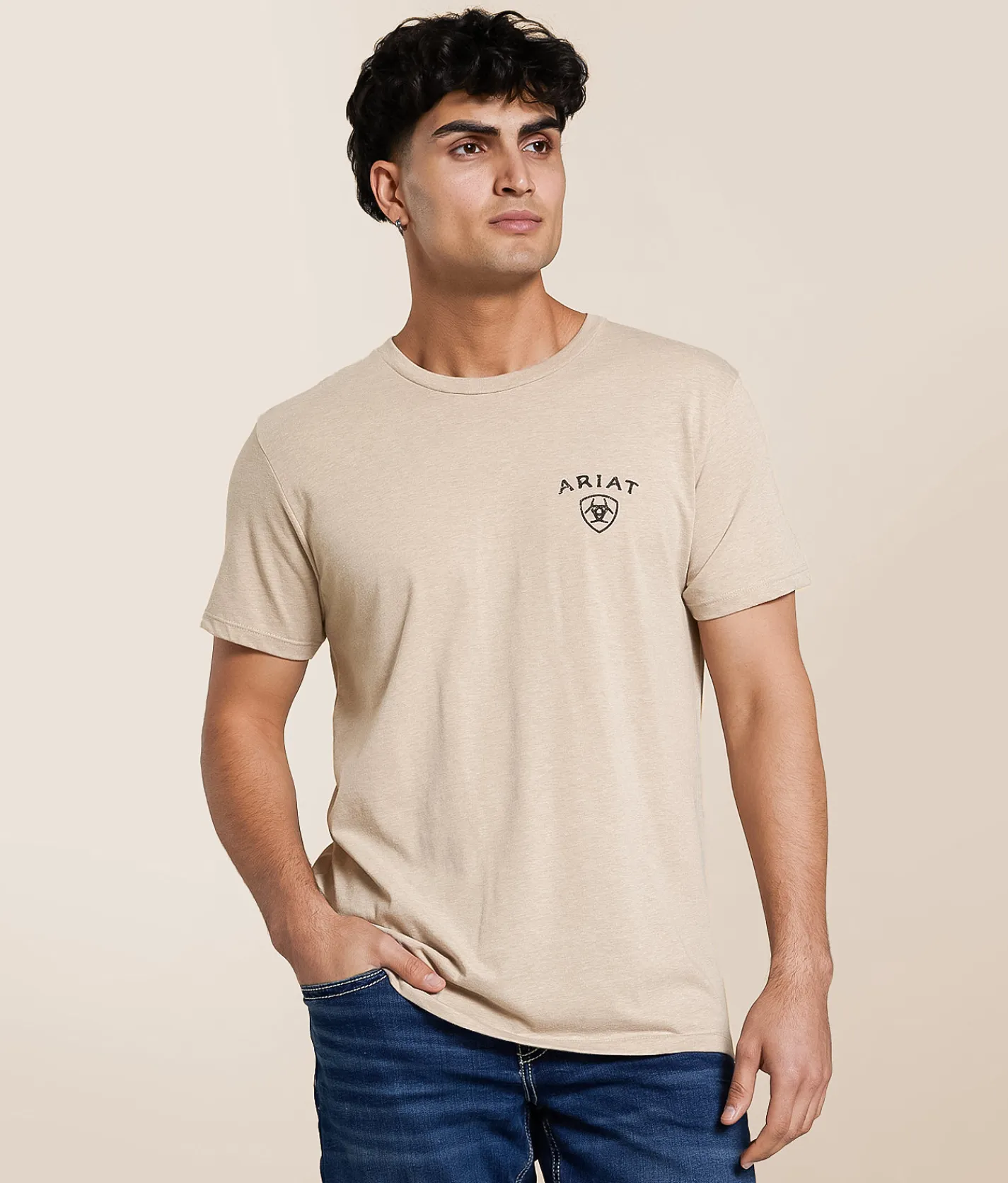 Ariat Aces High Bronc T-Shirt Brindle Heather Hot