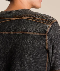 Buckle Black Acid Wash Slub T-Shirt Black Hot