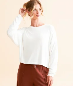 Tops | Z Supply Active Clarie Ribbed Knit Top Latte