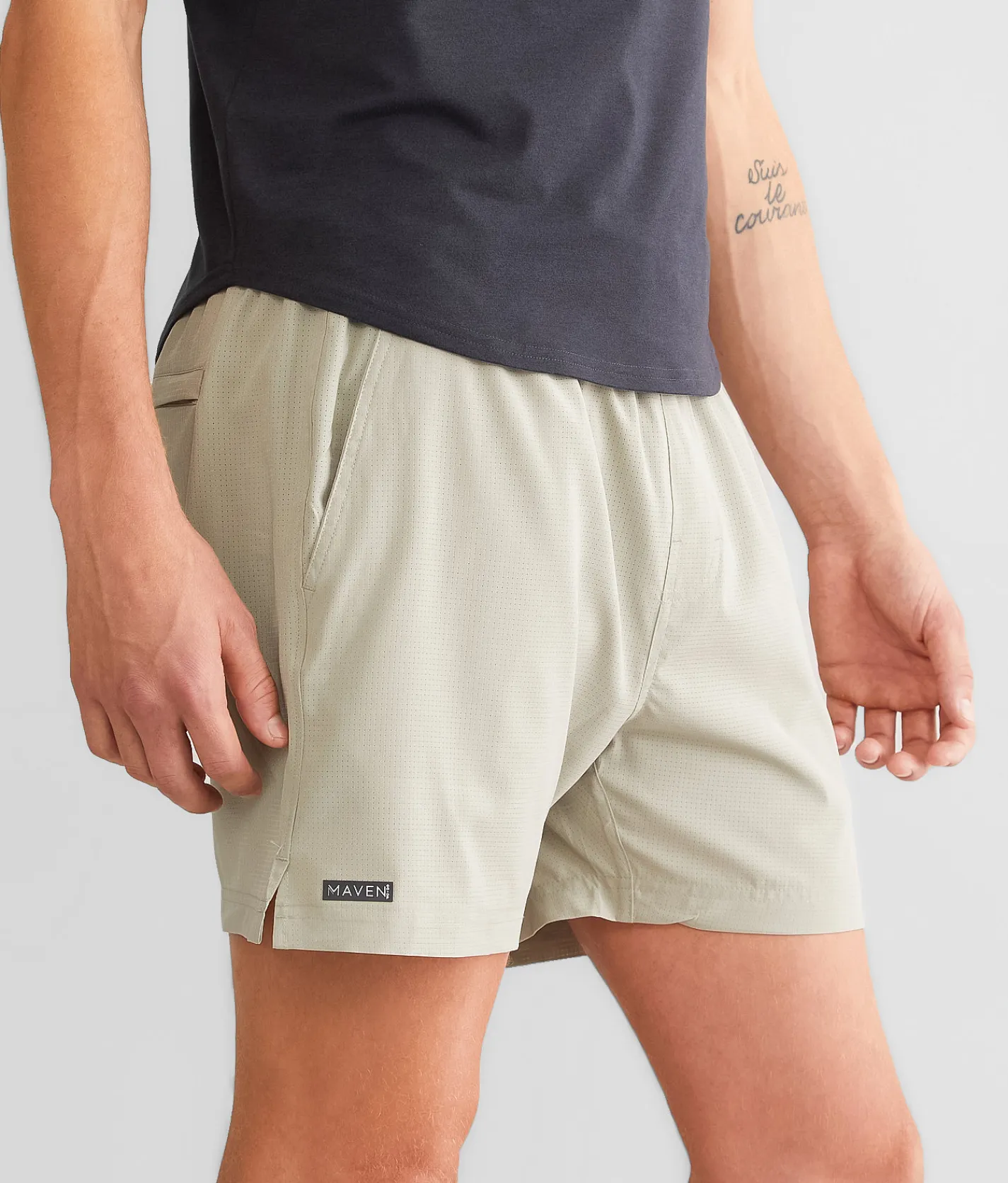 Maven Co-op Active Performance Stretch Short Sand Outlet