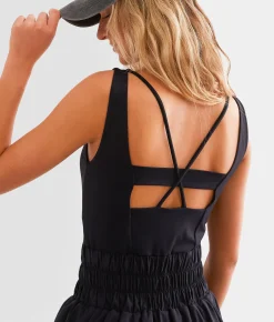 Mono B Active Strappy Romper Blue Hot