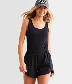 Mono B Active Strappy Romper Blue Hot