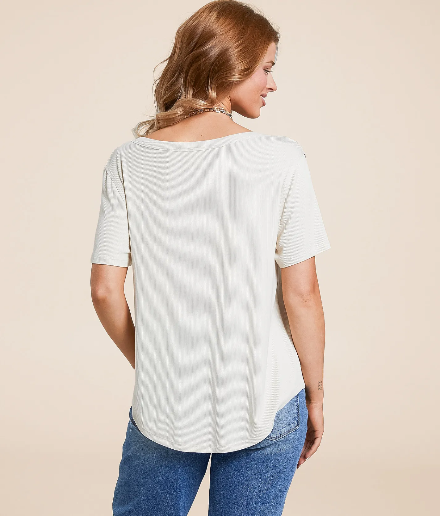 White Crow Ada Ribbed Top Mineral Red
