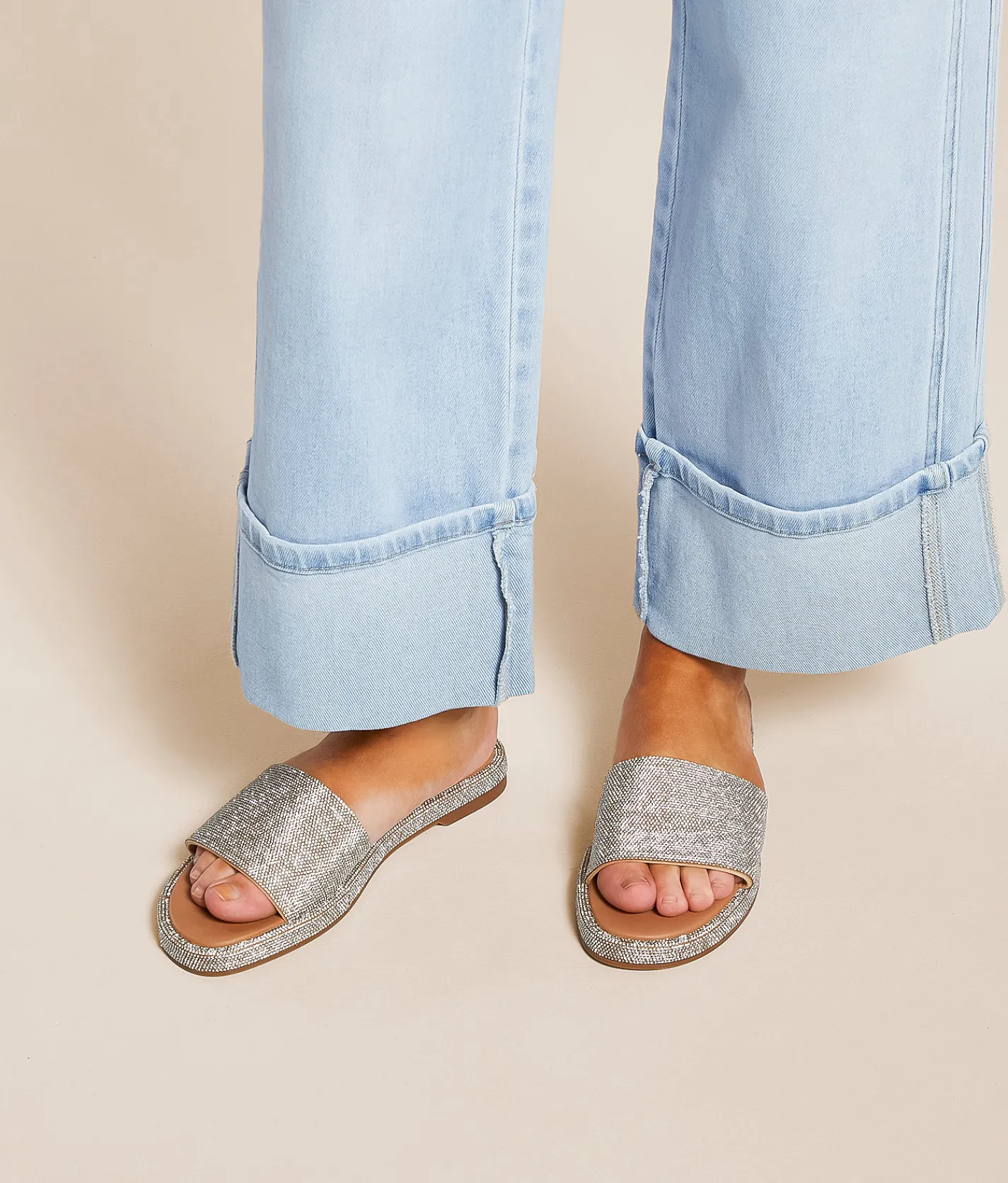 Madden Girl Addiie Glitz Sandal Silver Multi Clearance