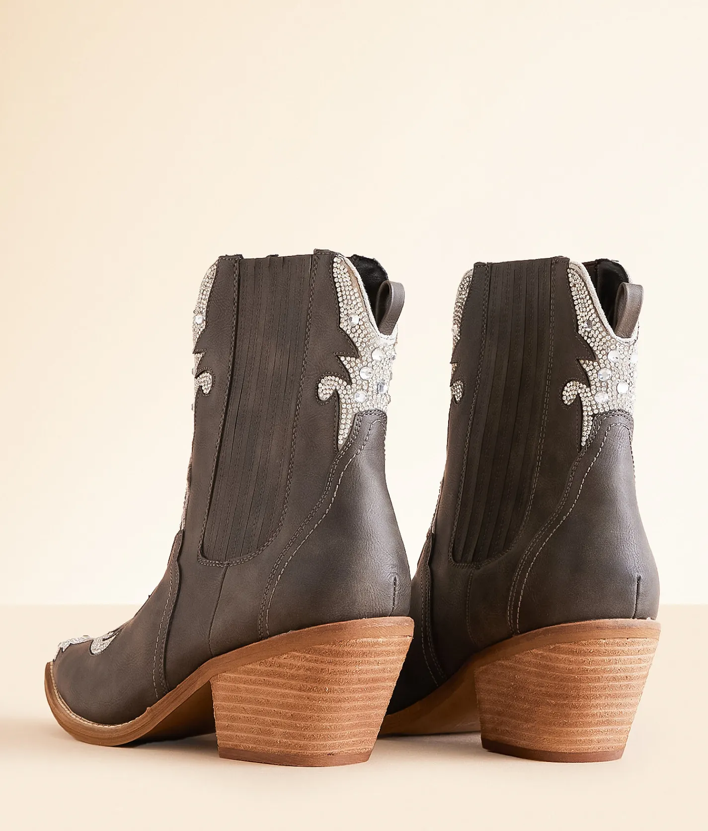 Shoes | Beast Fashion Adella Sparkle Western Boot Black