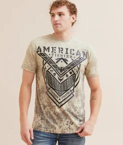 Graphic T-Shirts | American Fighter Aden T-Shirt Twill Summer Sand