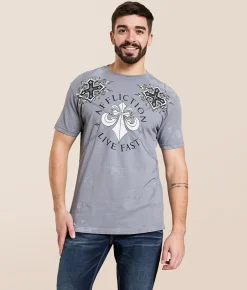 Affliction Advented T-Shirt Silver Discount