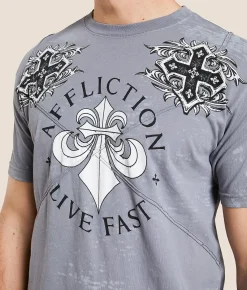Affliction Advented T-Shirt Silver Discount
