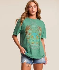 Tops | PHILCOS Aerosmith Band T-Shirt Bottle Green