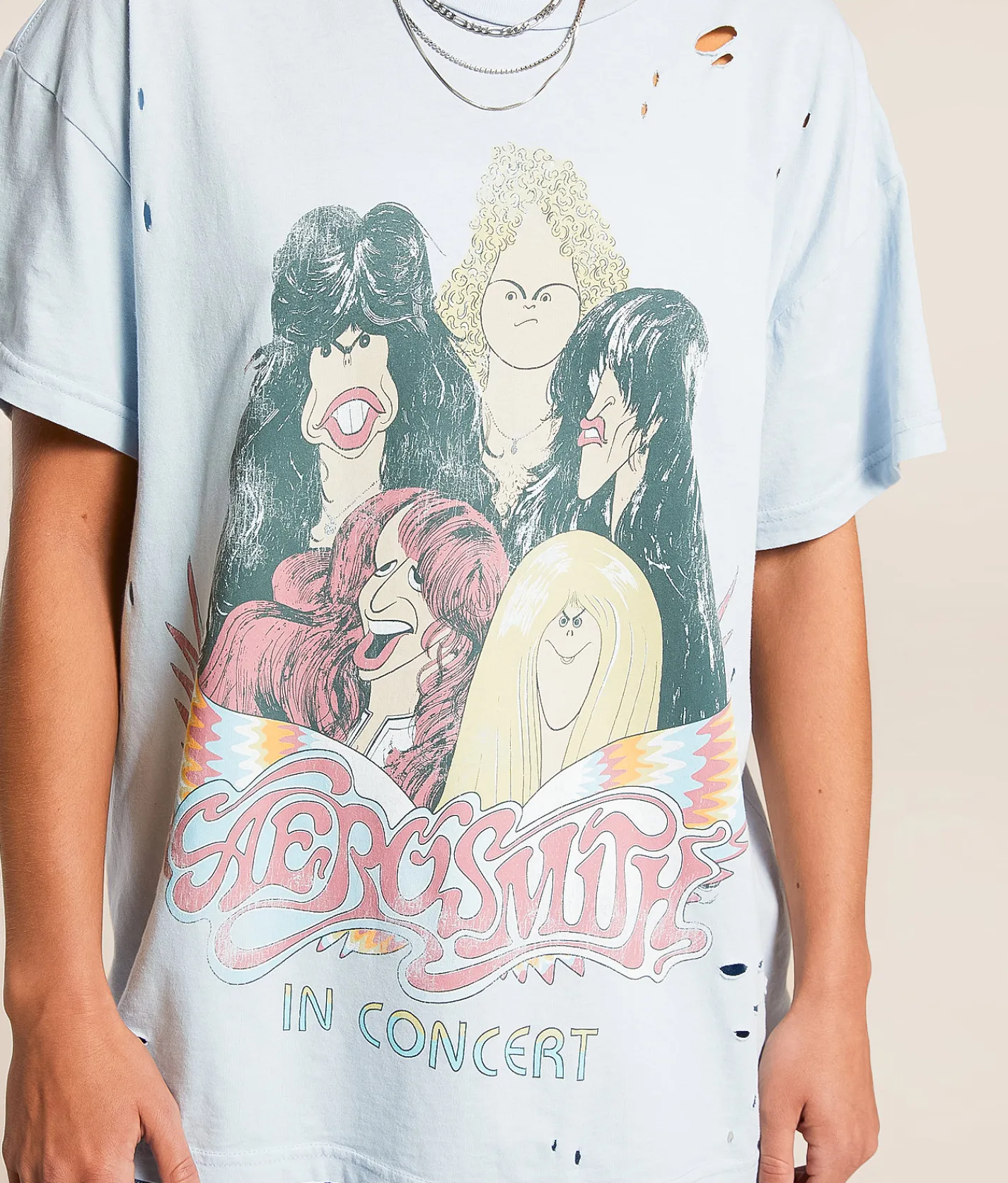 Tops | Goodie Two Sleeves Aerosmith Band T-Shirt Nantucket Breeze