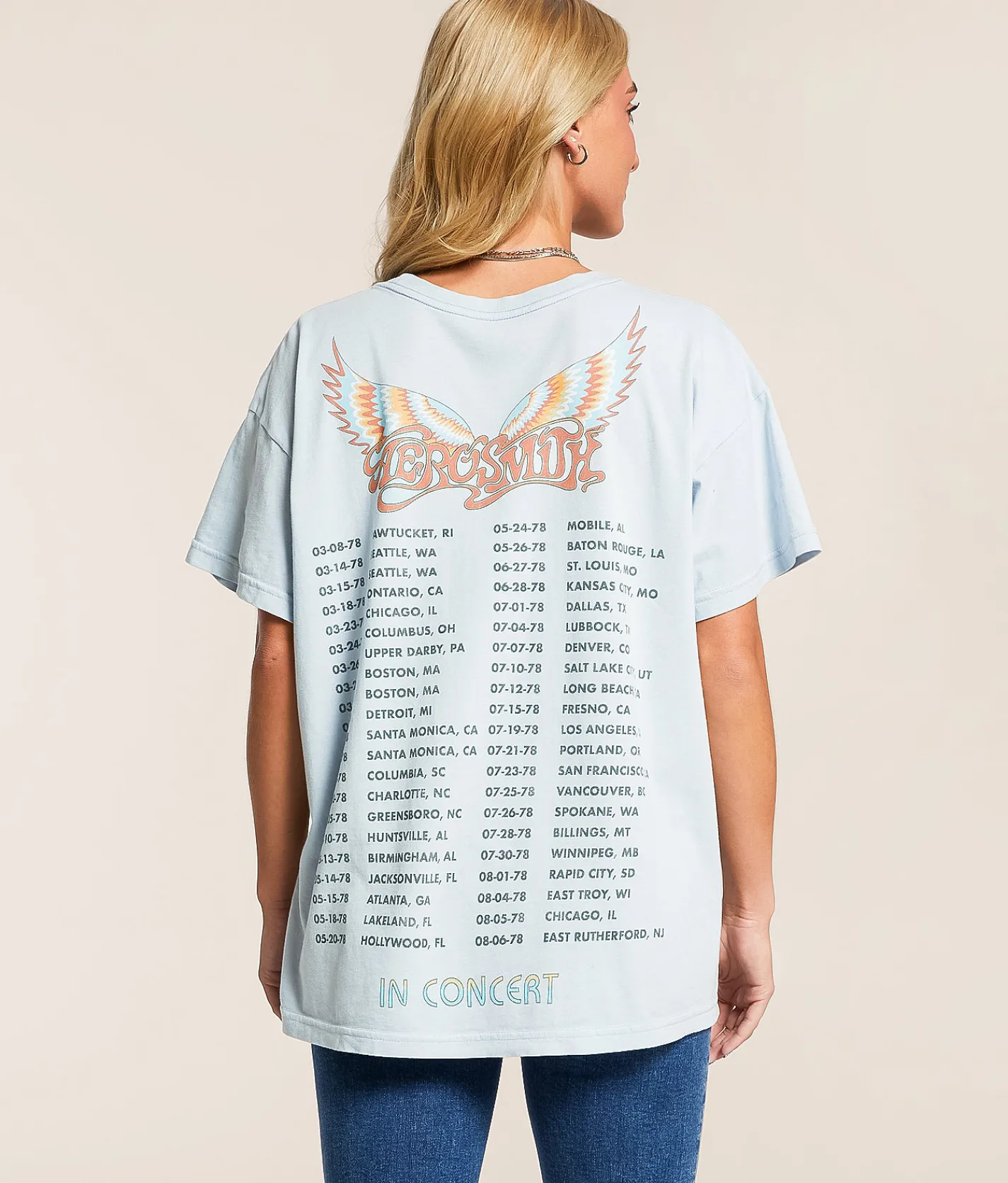 Tops | Goodie Two Sleeves Aerosmith Band T-Shirt Nantucket Breeze