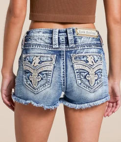 Rock Revival Agate Mid-Rise Stretch Short Nicole MH202 New