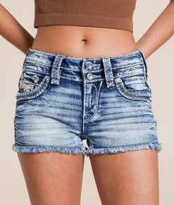 Rock Revival Agate Mid-Rise Stretch Short Nicole MH202 New