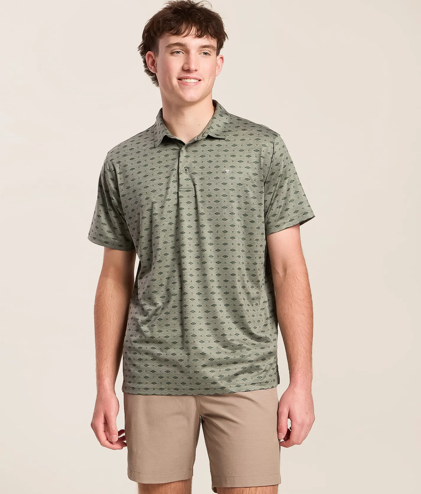 Ariat Agave Fitted TEK Polo Agave Green Best