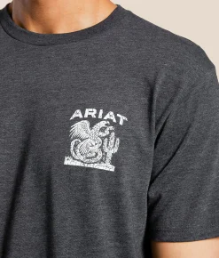 Ariat Aguila Serpiente T-Shirt Charcoal Heather Sale