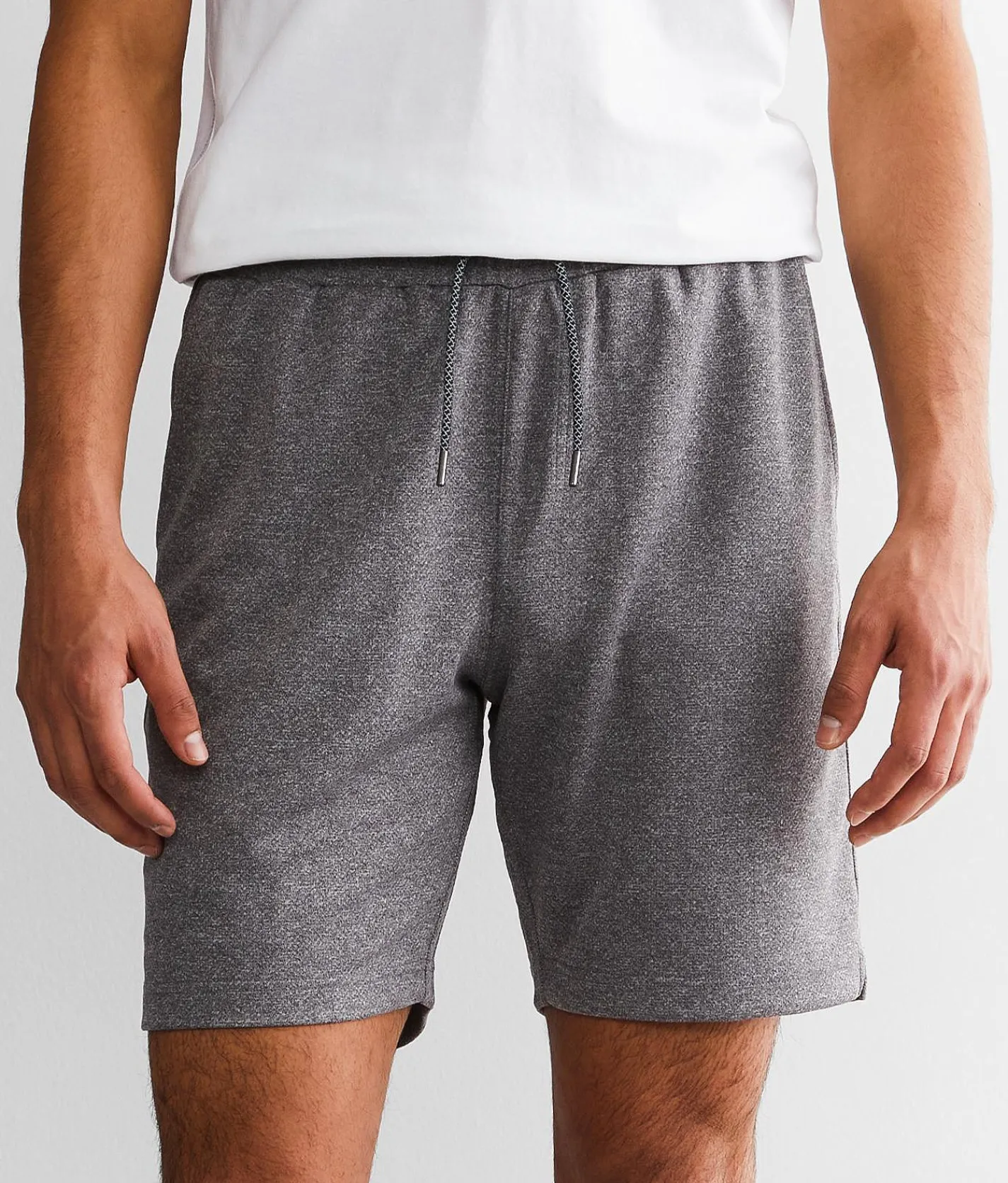 Bottoms|Activewear | BKE Ainsley Performance Knit Short Grey