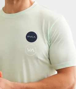Graphic T-Shirts|Activewear | RVCA Air Circle Sport T-Shirt Sea Spray