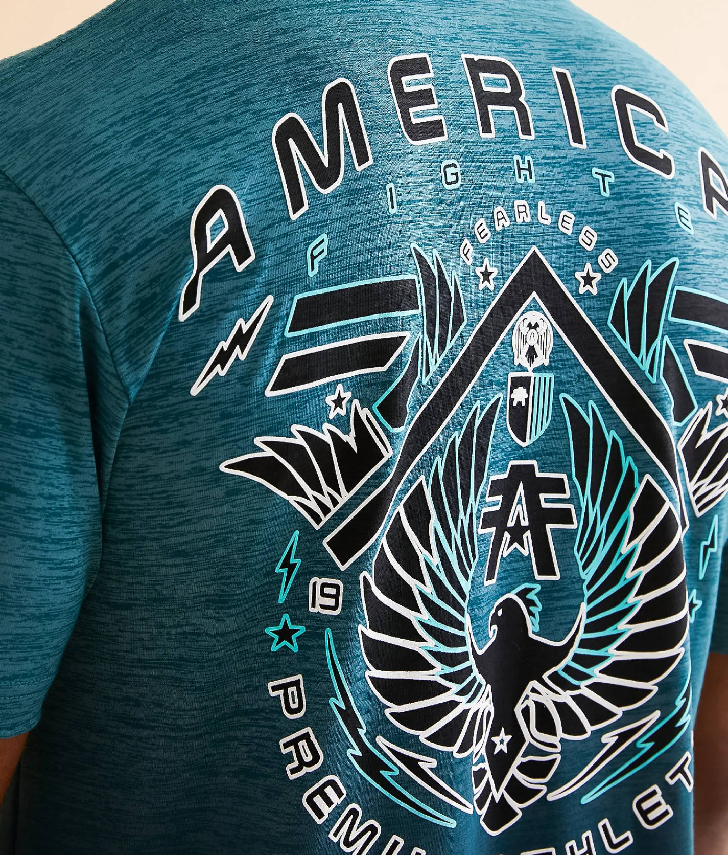 American Fighter Airmont T-Shirt Hydro Deep Teal New