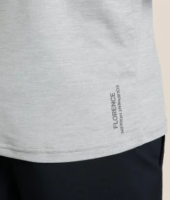 Florence Marine X Airtex Performance T-Shirt Light Heather Grey Discount