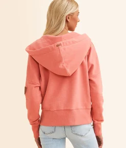 Wanakome Aksu Hooded Sweatshirt Coral Pink Online