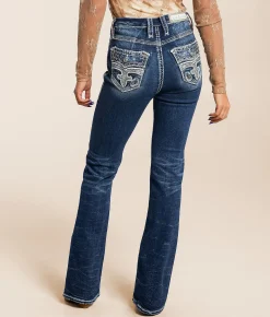 Rock Revival Alana Curvy High Rise Boot Stretch Jean Alana HB202 Clearance