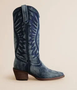 Shoes | Steve Madden Albany Western Boot Denim