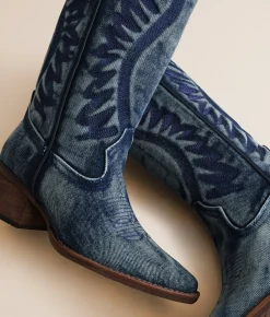 Shoes | Steve Madden Albany Western Boot Denim