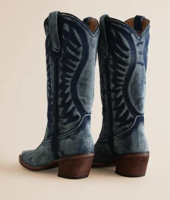 Shoes | Steve Madden Albany Western Boot Denim