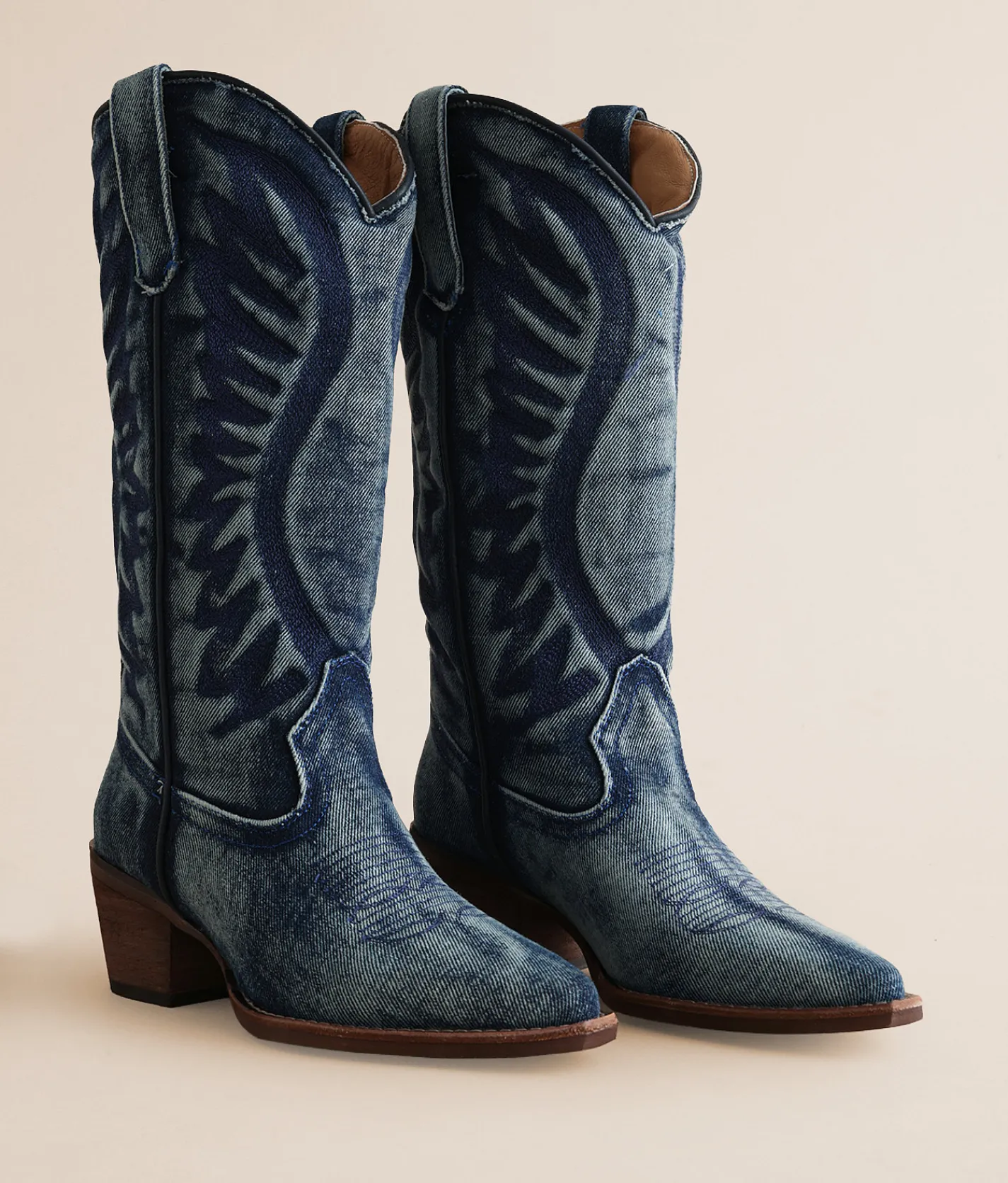 Shoes | Steve Madden Albany Western Boot Denim