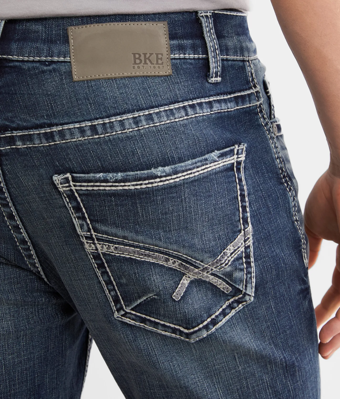 BKE Alec Skinny Stretch Jean Fleck Hot