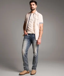 BKE Alec Straight Stretch Jean Nyx Best