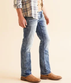 BKE Alec Straight Stretch Jean Grice Hot