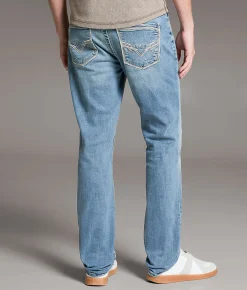 BKE Alec Straight Stretch Jean Hatch 2 Sale