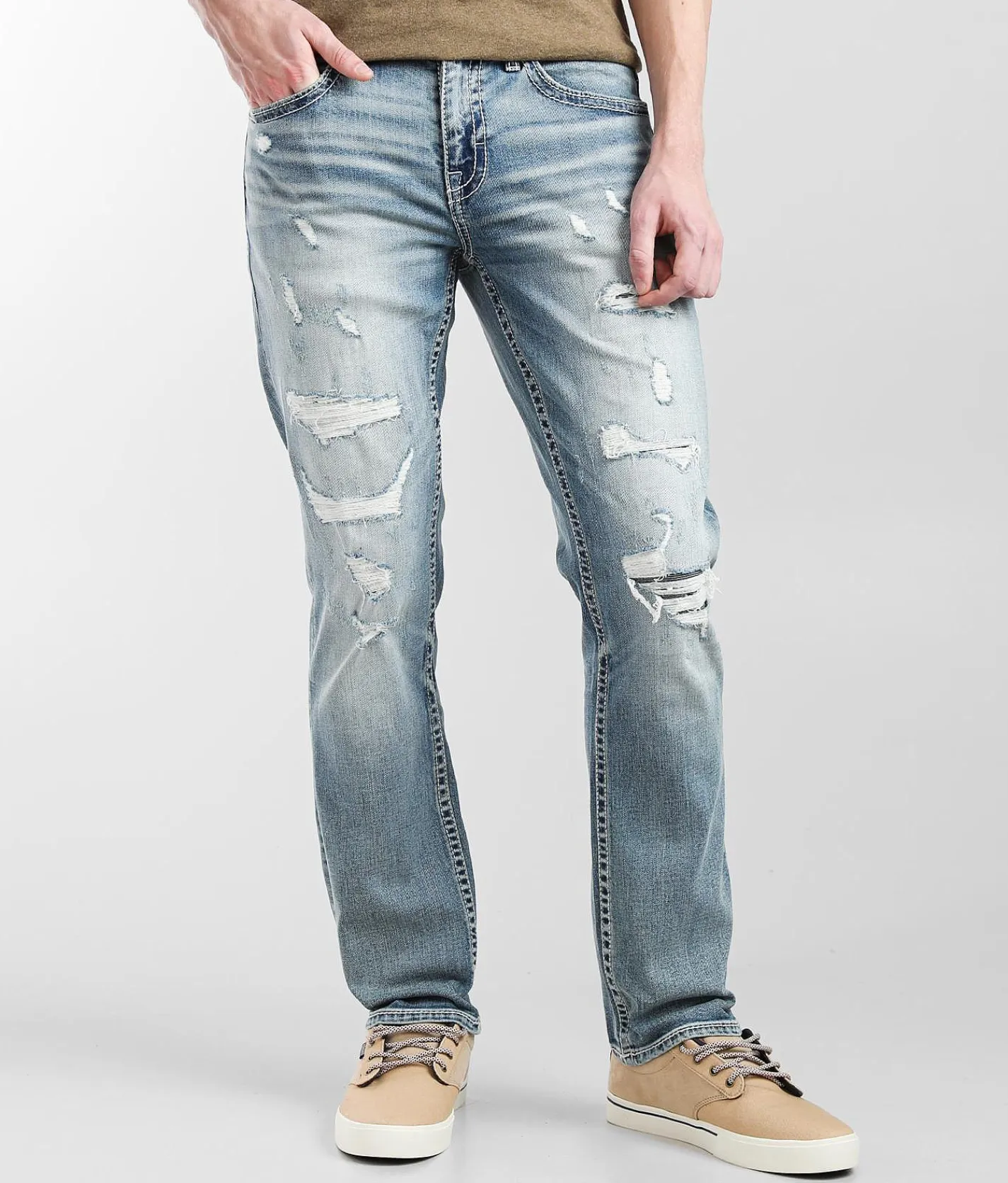 Sale Jeans|Bottoms | BKE Alec Straight Stretch Jean Hackney