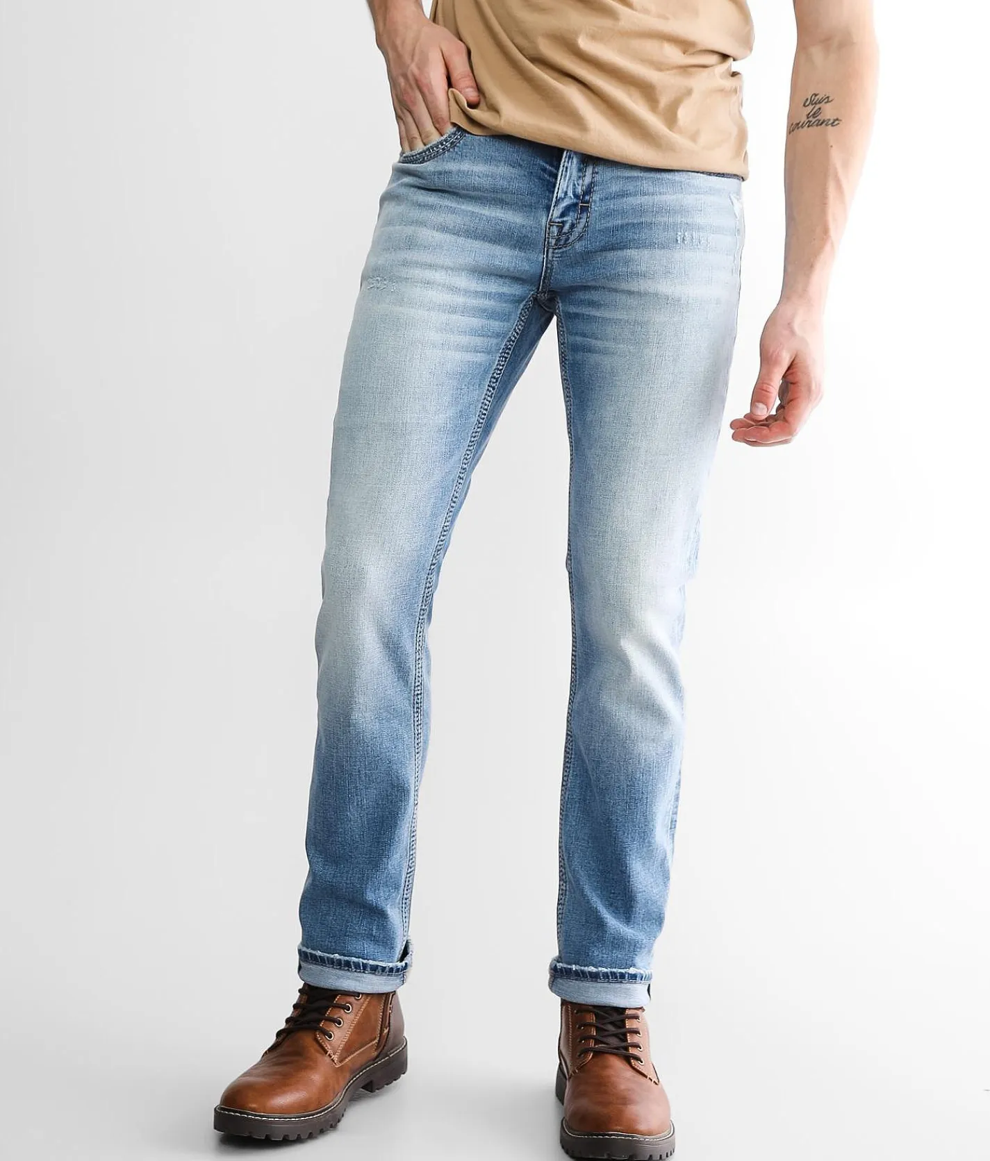 BKE Alec Straight Stretch Jean Fork Hot