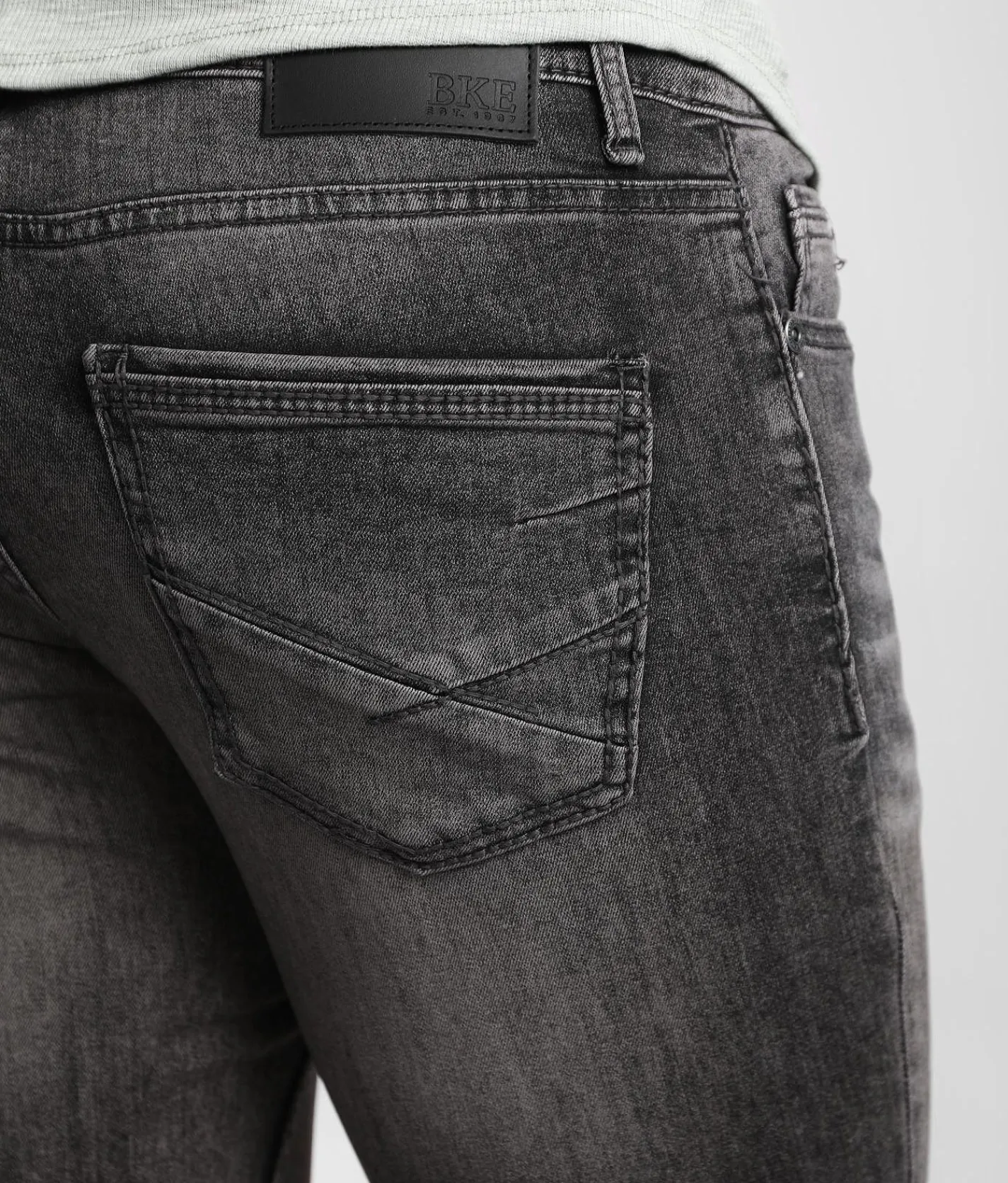 BKE Alec Straight Stretch Jean Black Clearance