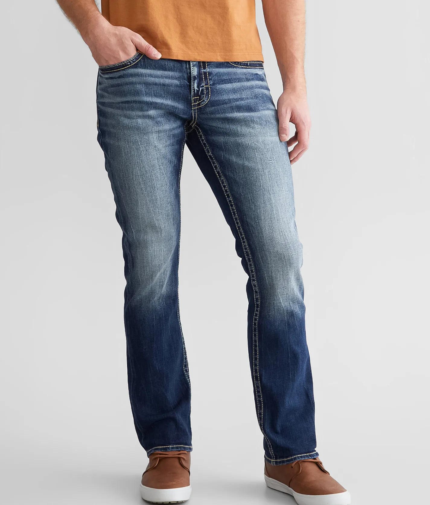 Sale Jeans|Bottoms | BKE Alec Straight Stretch Jean Cambrie
