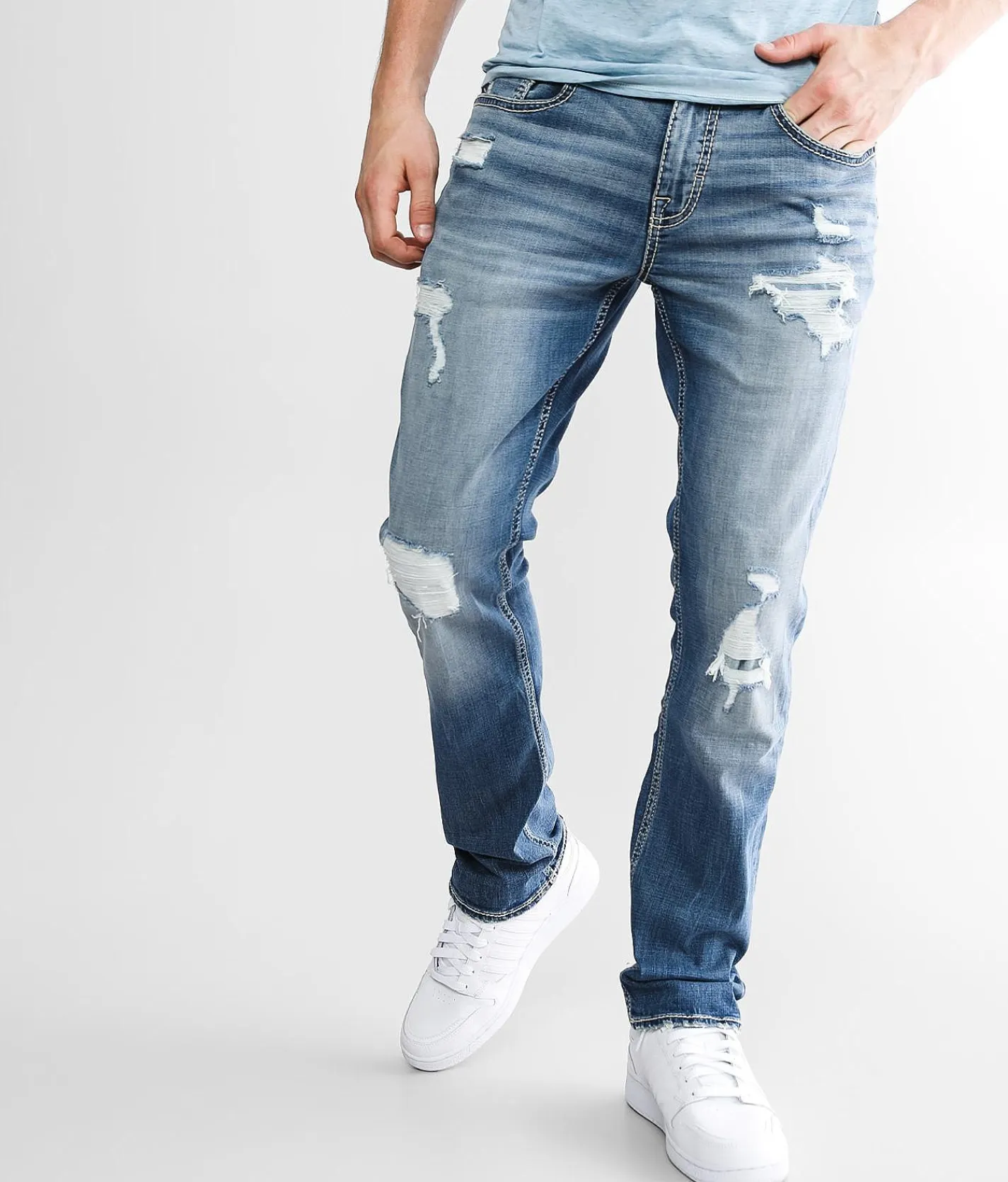 BKE Alec Straight Stretch Jean Hobble Outlet