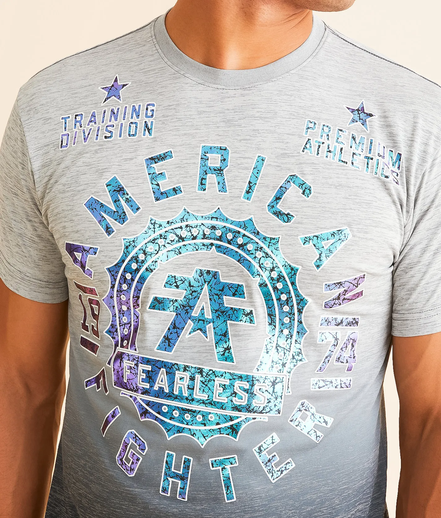 American Fighter Alexander T-Shirt Grey Discount